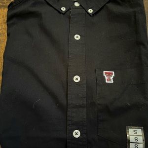Mens Texas Tech short sleeve button down NWT